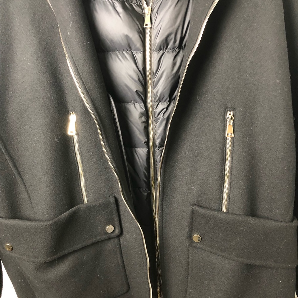 Moncler Acanthus Wool & Cashmere Coat Down - Picture 6 of 8
